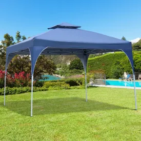 10x10 ft Easy Outdoor Pop Up Party Tent with Carrying Bag -  Blue