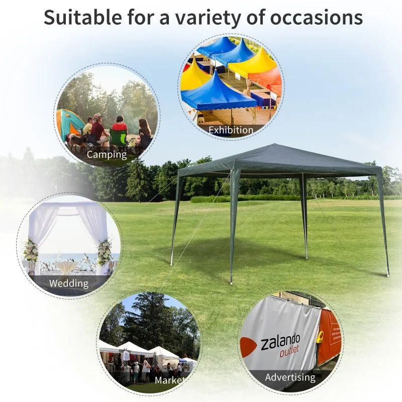 10x10 ft Party Gazebo Canopy Tent - Green