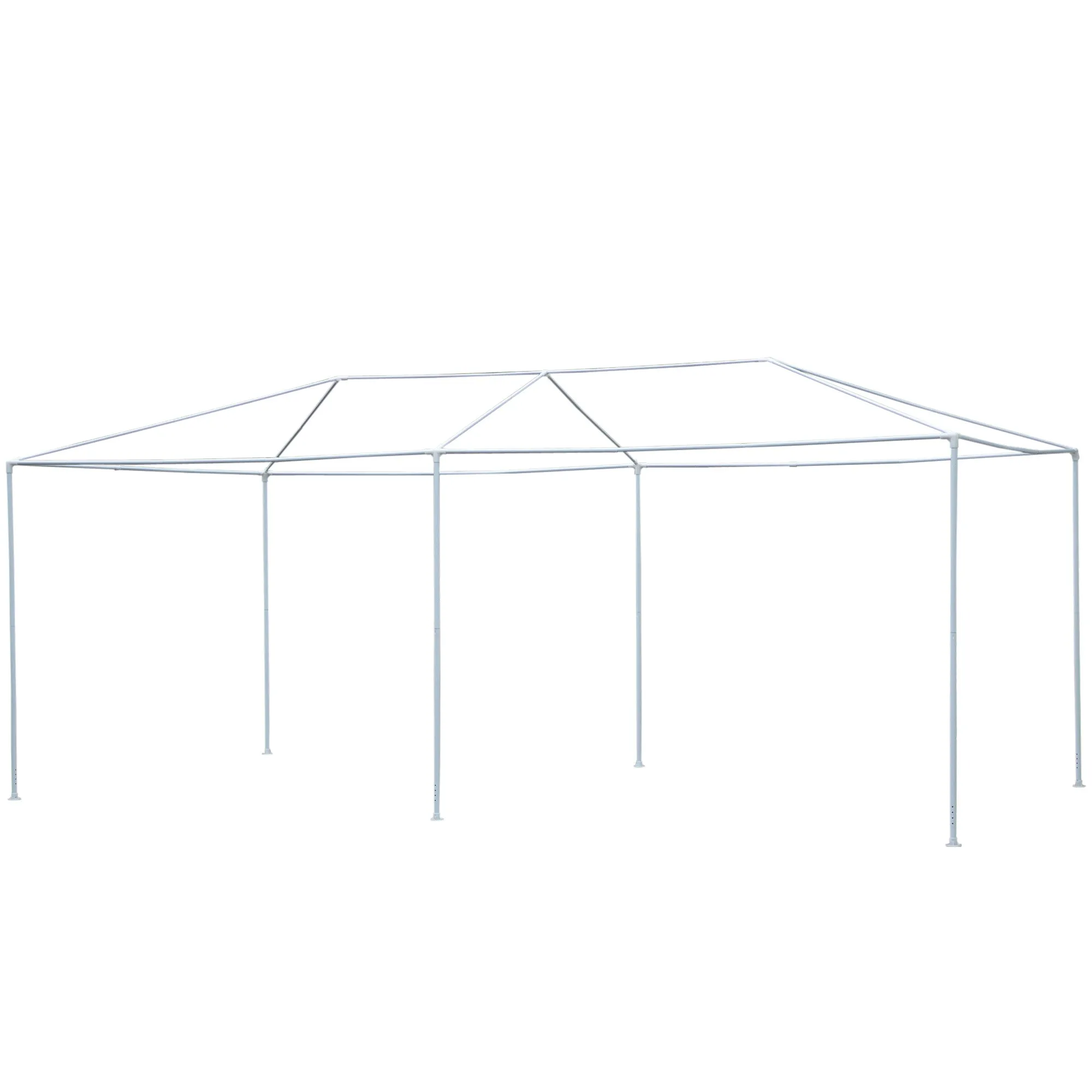 10x20 ft Gazebo Canopy Tent with 4 Removable Window Side Walls - White