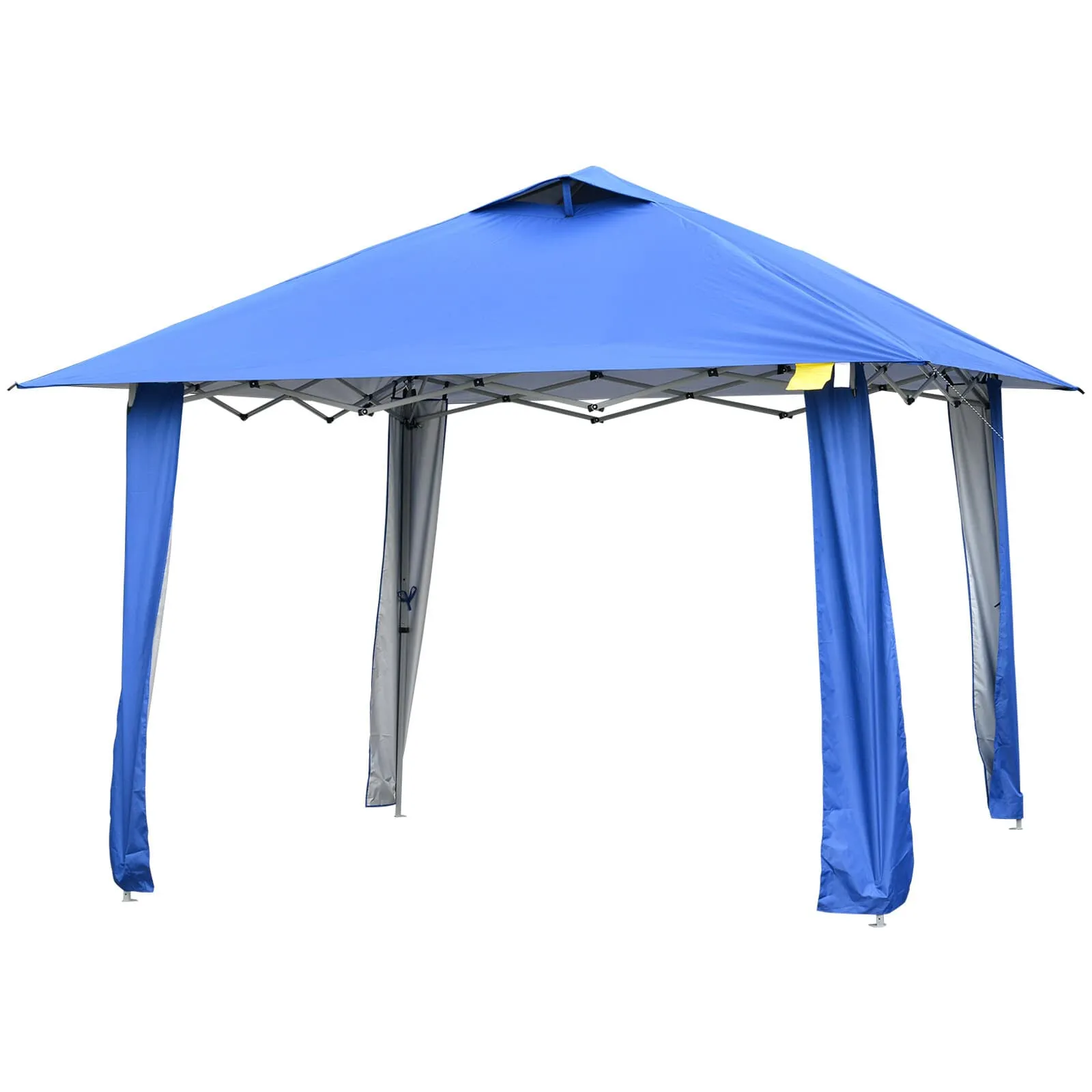 11x11 ft Outdoor Pop Up Party Tent with Carrying Bag - Blue