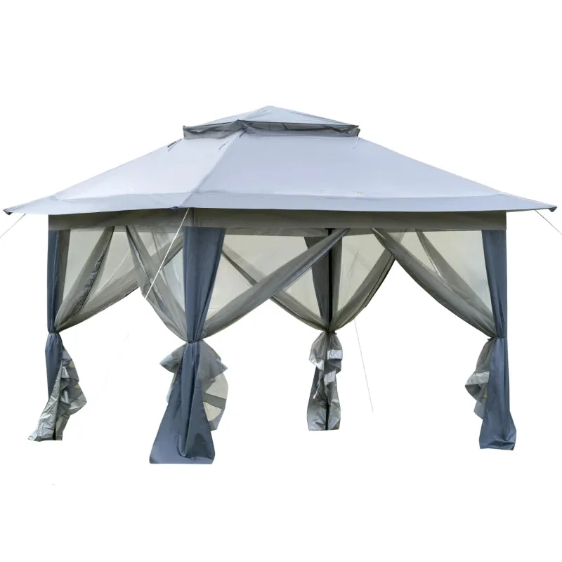 12' x 12' Foldable Pop-up Gazebo - Charcoal Gray