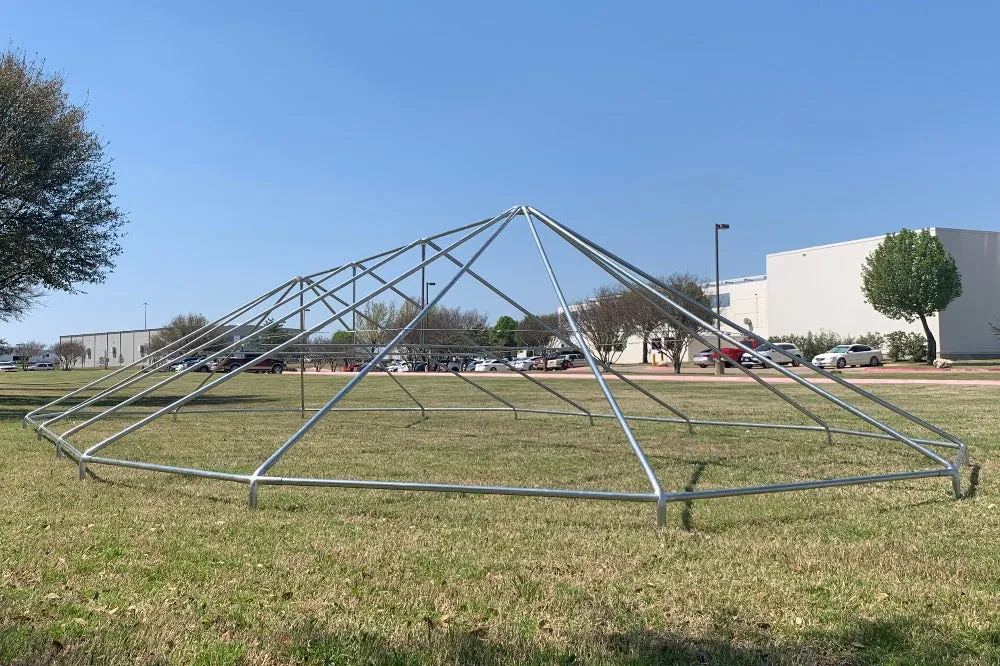 40'x21' PVC Marquee Party Tent with Clear Bay Windows - Fire Retardant