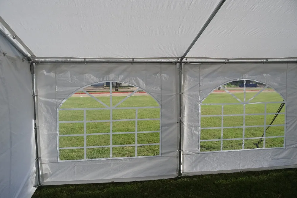 Budget PE Party Tent 32'x20' with Waterproof Top