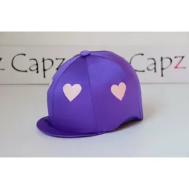 Capz Motif Cap Cover Lycra Heartz