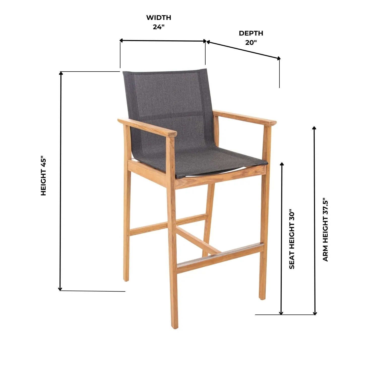 Carmel Slate Barstool