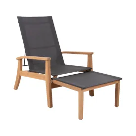 Carmel Slate Deck Lounge Chair w/ Footstool