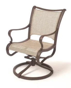 Central Park cast aluminum Swivel Dining Chair