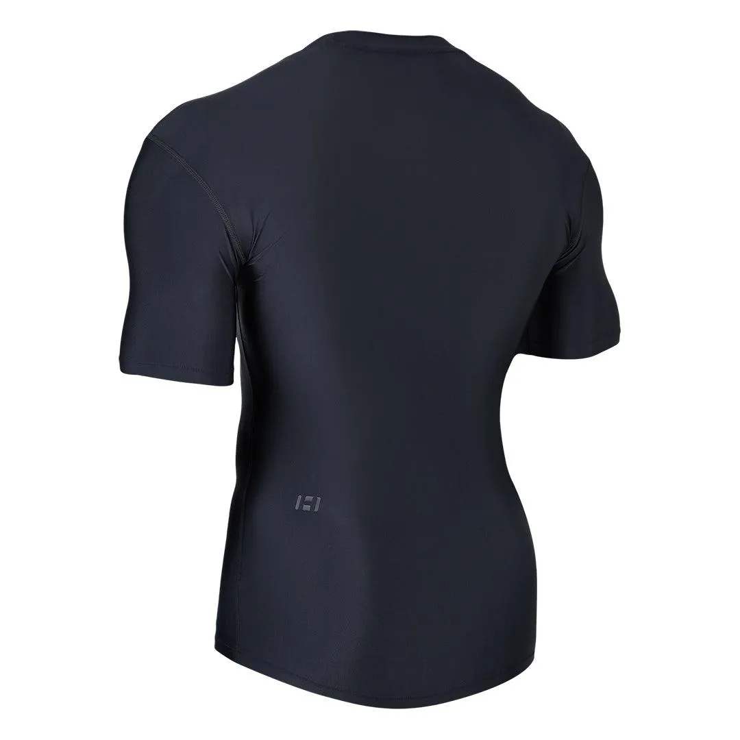 Classic UPF50  Short Sleeve Black Rash Guard