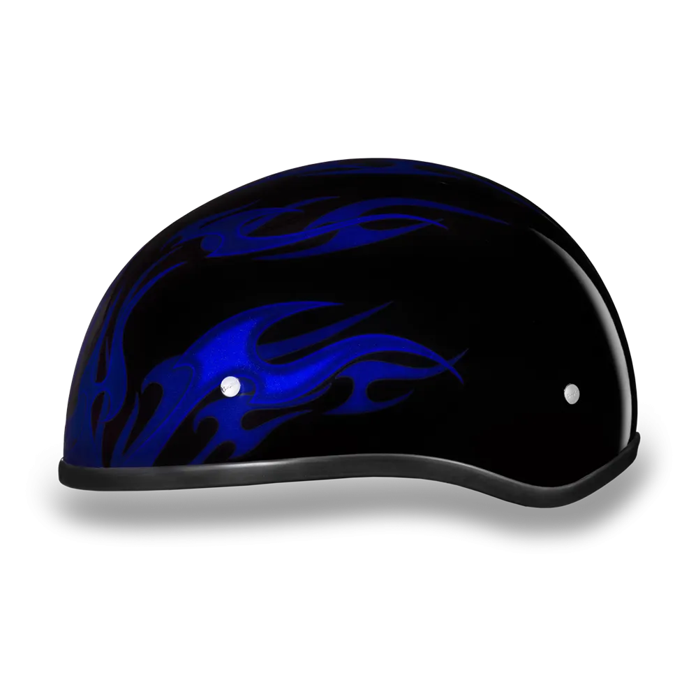 Daytona 1/2 Shell Hemlet - Flames Blue