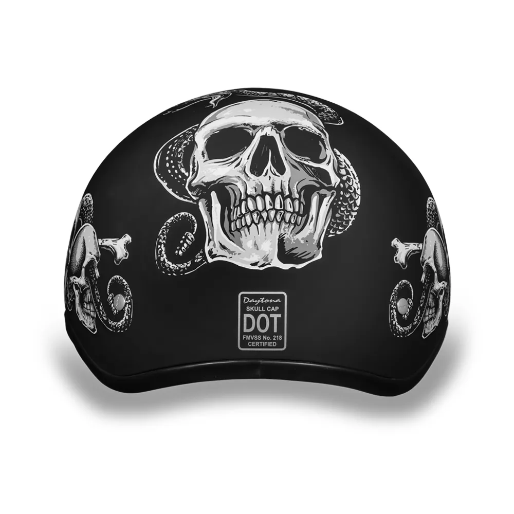 Daytona 1/2 Shell Hemlet - Snakes Skulls