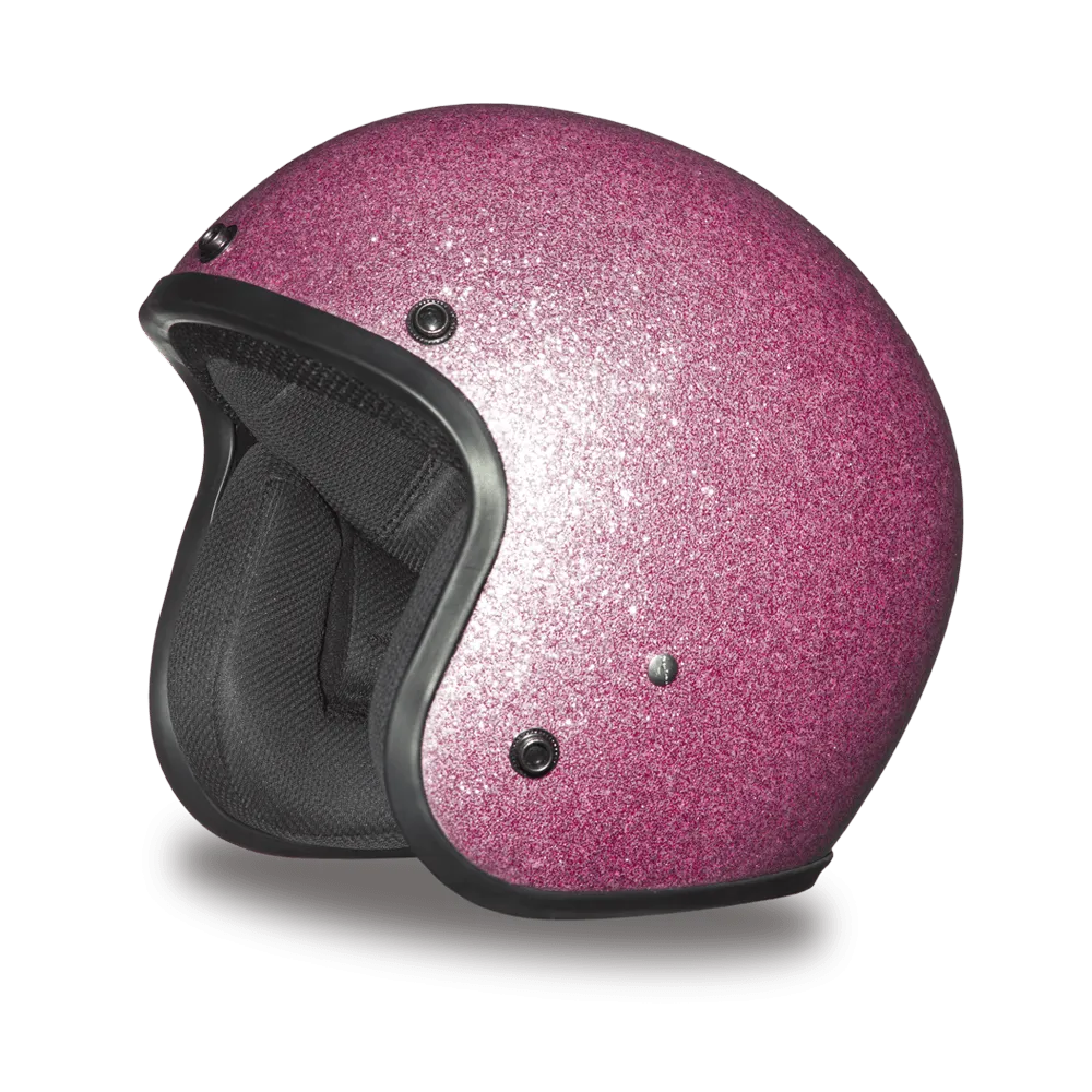 Daytona 3/4 Shell Cruiser Hemlet - Pink Metal Flake