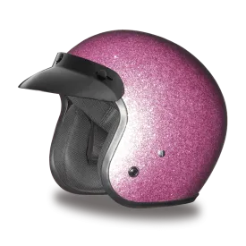 Daytona 3/4 Shell Cruiser Hemlet - Pink Metal Flake