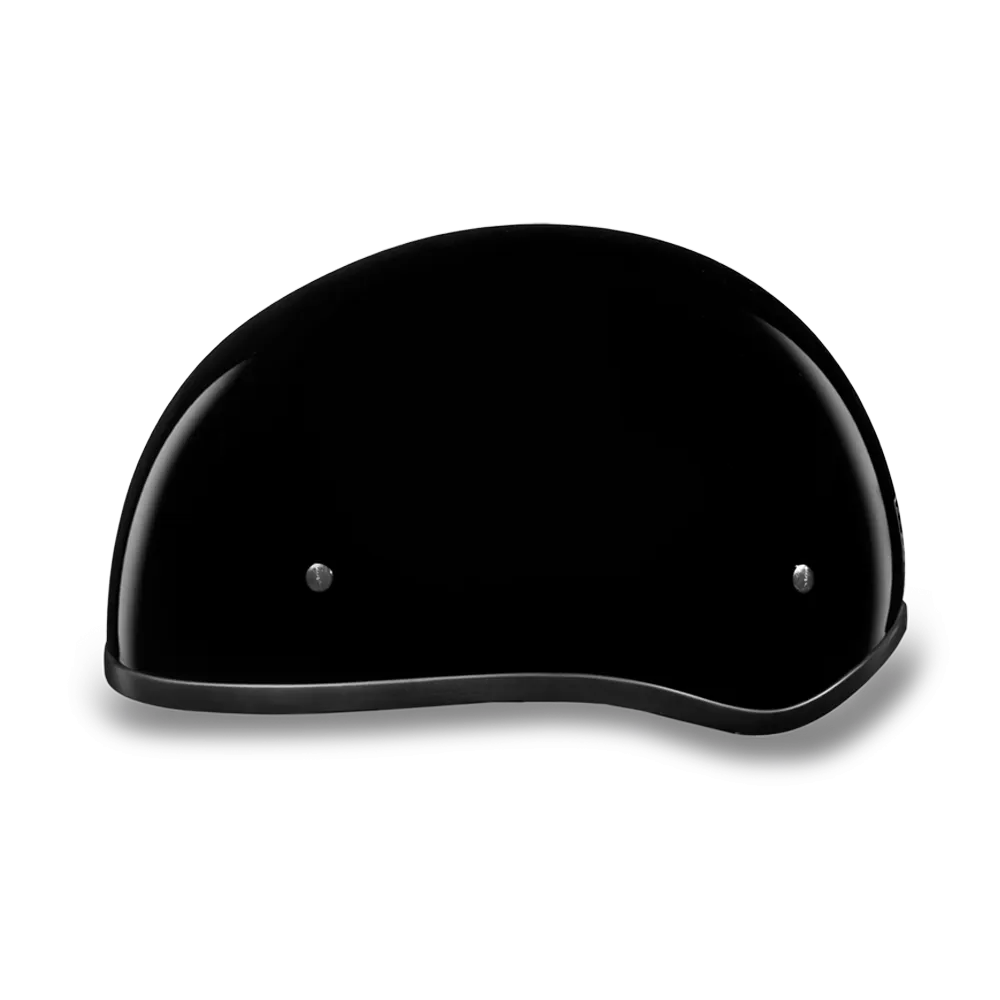 Daytona Skull Cap - Hi-Gloss Black - With No Visor