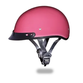 Daytona Skull Cap - Hi-Gloss Pink - With Visor