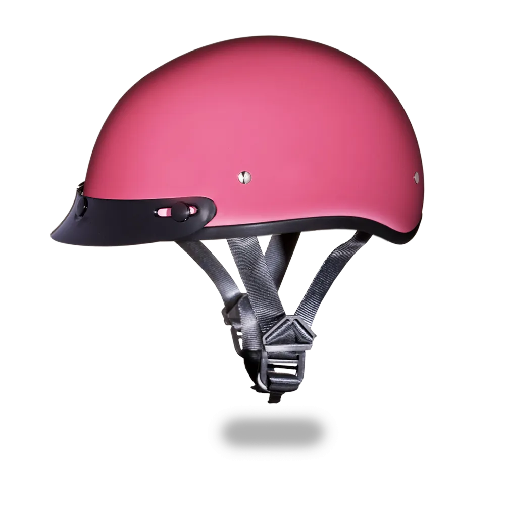 Daytona Skull Cap - Hi-Gloss Pink - With Visor