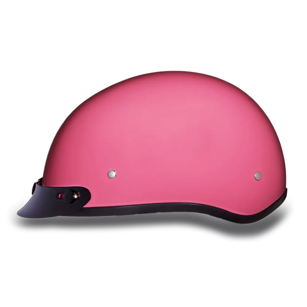 Daytona Skull Cap - Hi-Gloss Pink - With Visor