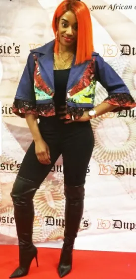 Dupsie's Exclusive African Print Jean Jacket-DPX132