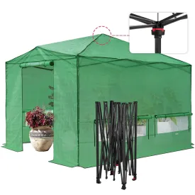 EAGLE PEAK 12x8 Portable Large Walk-in Instant Greenhouse with Support Pole