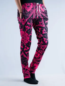 Electro Pink Mandala Unisex Joggers