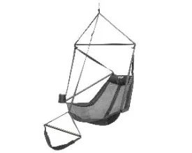 ENO Lounger Hanging Chair (Grey/Charcoal)