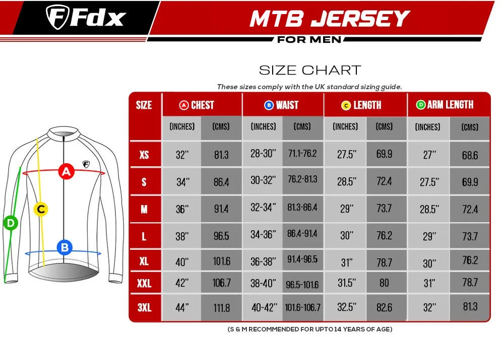 Fdx Thunder Men's & Boy's Green  Mtb Jersey