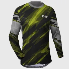 Fdx Thunder Men's & Boy's Green  Mtb Jersey