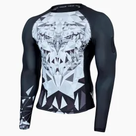 Graphic UPF50  Long Sleeve Rash Guards for Men - Eagle Style