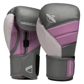 HAYABUSA T3 BOXING GLOVES - GREY/ORCHID