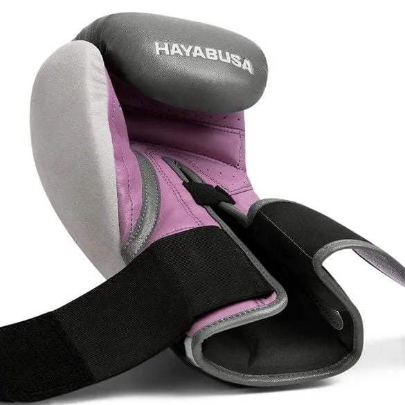 HAYABUSA T3 BOXING GLOVES - GREY/ORCHID