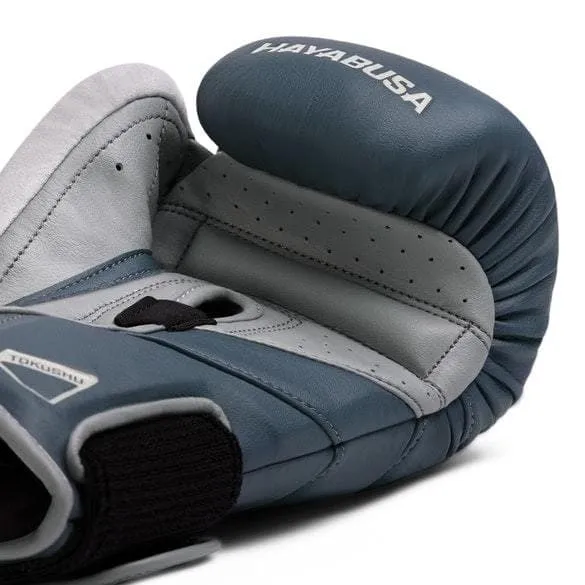 HAYABUSA T3 BOXING GLOVES - STEEL BLUE/GREY