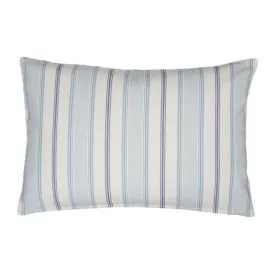 Heacham Stripe Woven Dark Seaspray Cushion