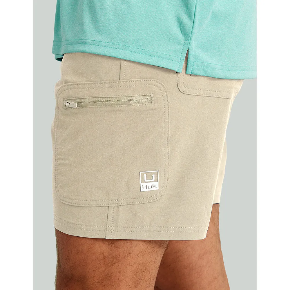 Huk NXTLVL 7-Inch Shorts - Khaki