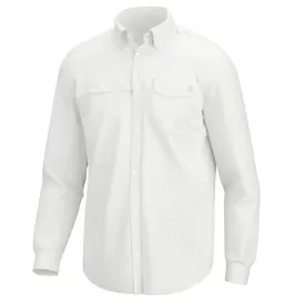 Huk Tide Point Long Sleeve Sport Shirt - White