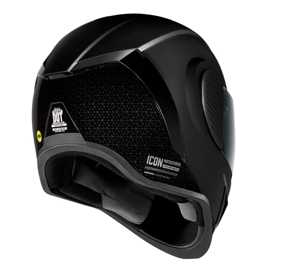 Icon Airform Counterstrike MIPS Matt/Gloss Black Full Face Motorcycle Helmet