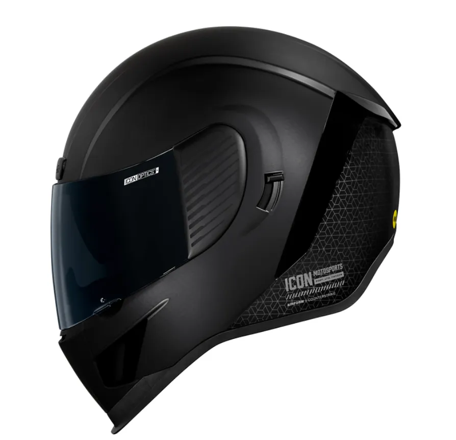 Icon Airform Counterstrike MIPS Matt/Gloss Black Full Face Motorcycle Helmet