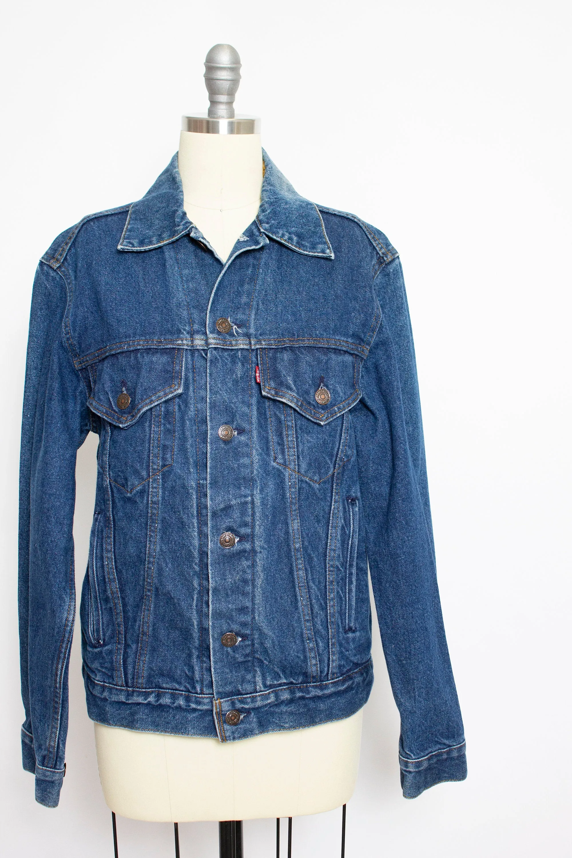 LEVI'S Denim Jacket 1980s Blue Jean Medium 38"