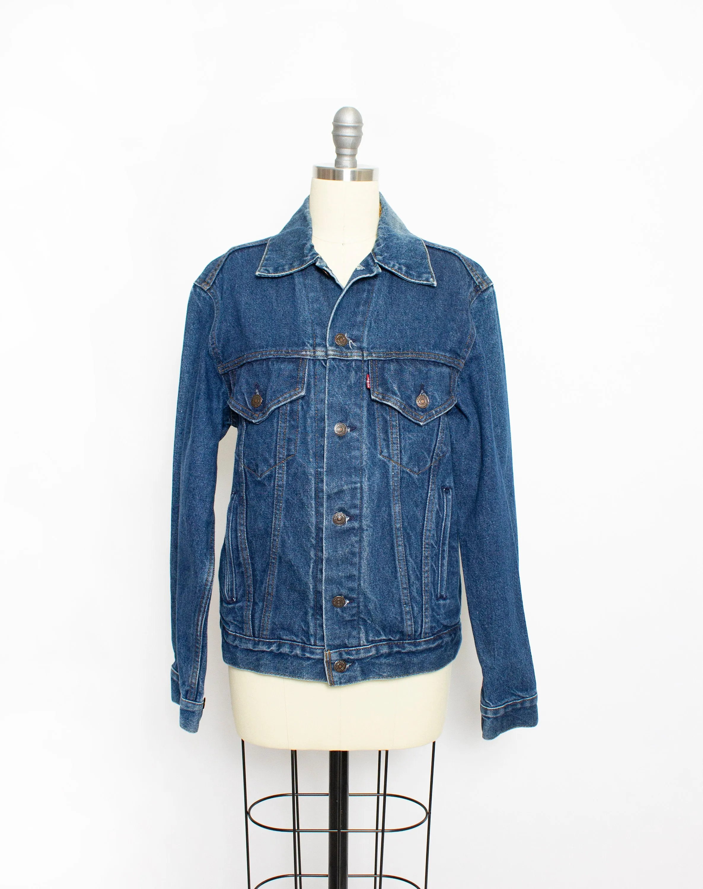 LEVI'S Denim Jacket 1980s Blue Jean Medium 38"