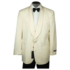 Lubiam Italy Mens White Dinner Jacket Wool by Loro Piana NWT Size 42 R Unused