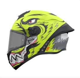 MT Targo S Toby C3 Fluo Yellow Full Face Motorcycle Helmet