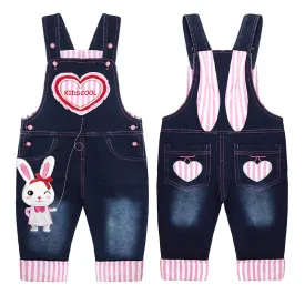 Novel Baby Cartoon Bunny Delicate Overalls