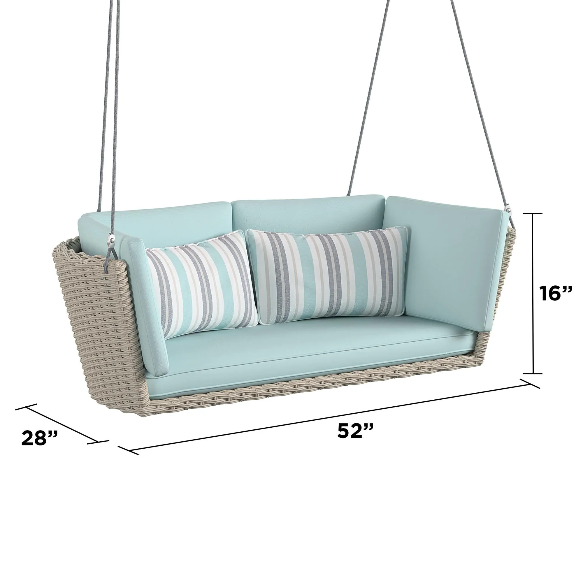 Novogratz Sally Loveseat Swing