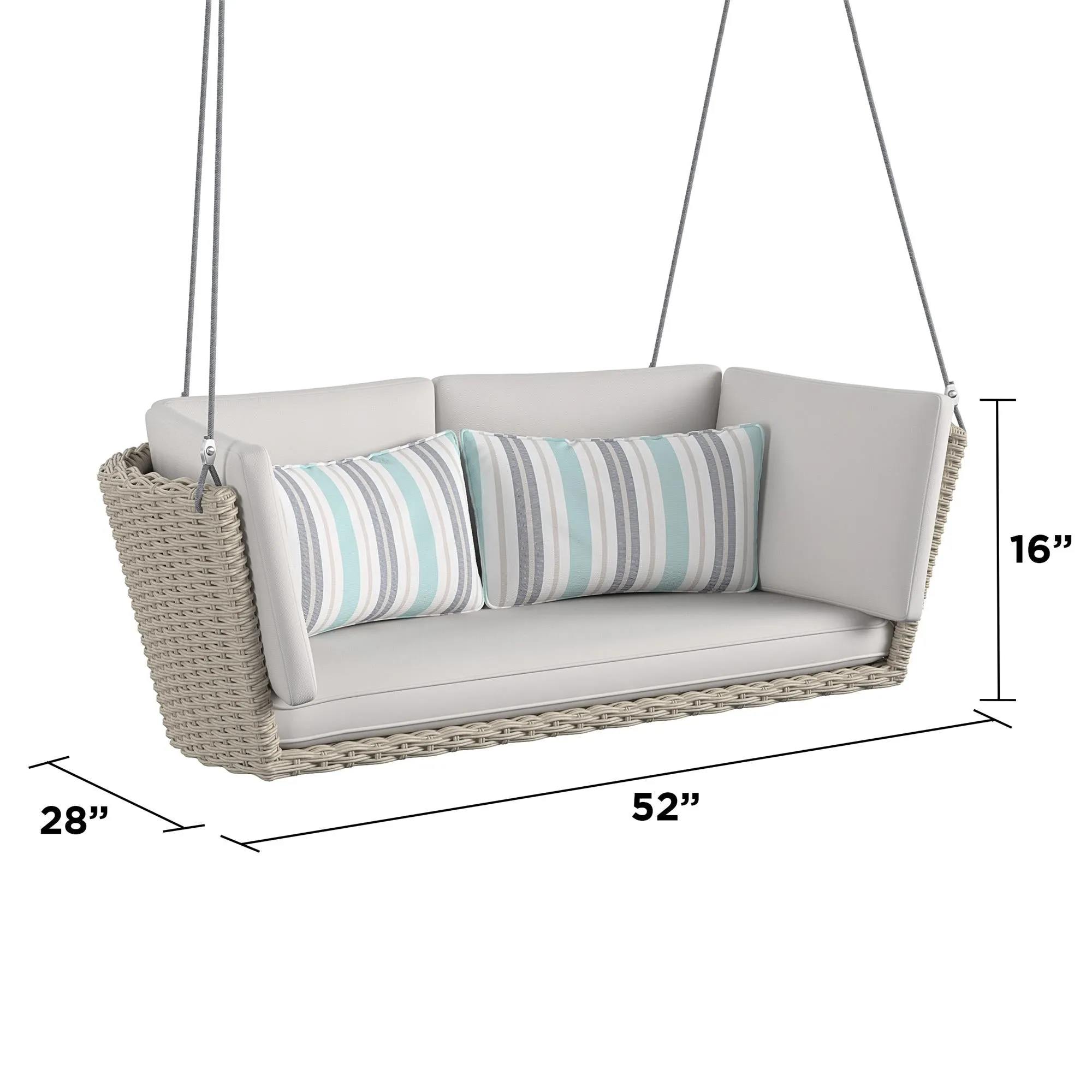 Novogratz Sally Loveseat Swing