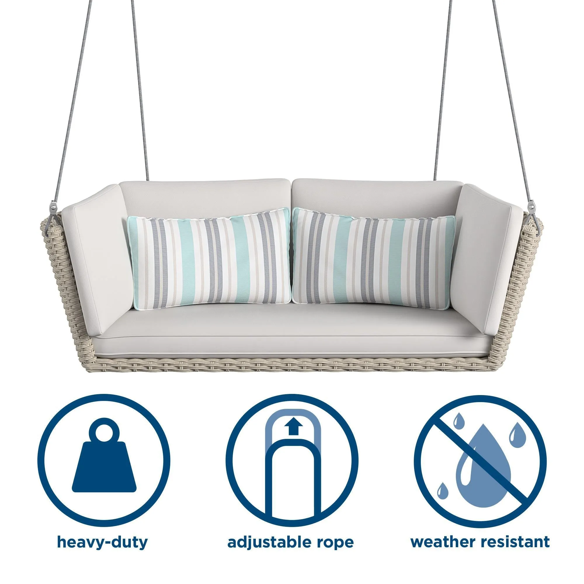 Novogratz Sally Loveseat Swing