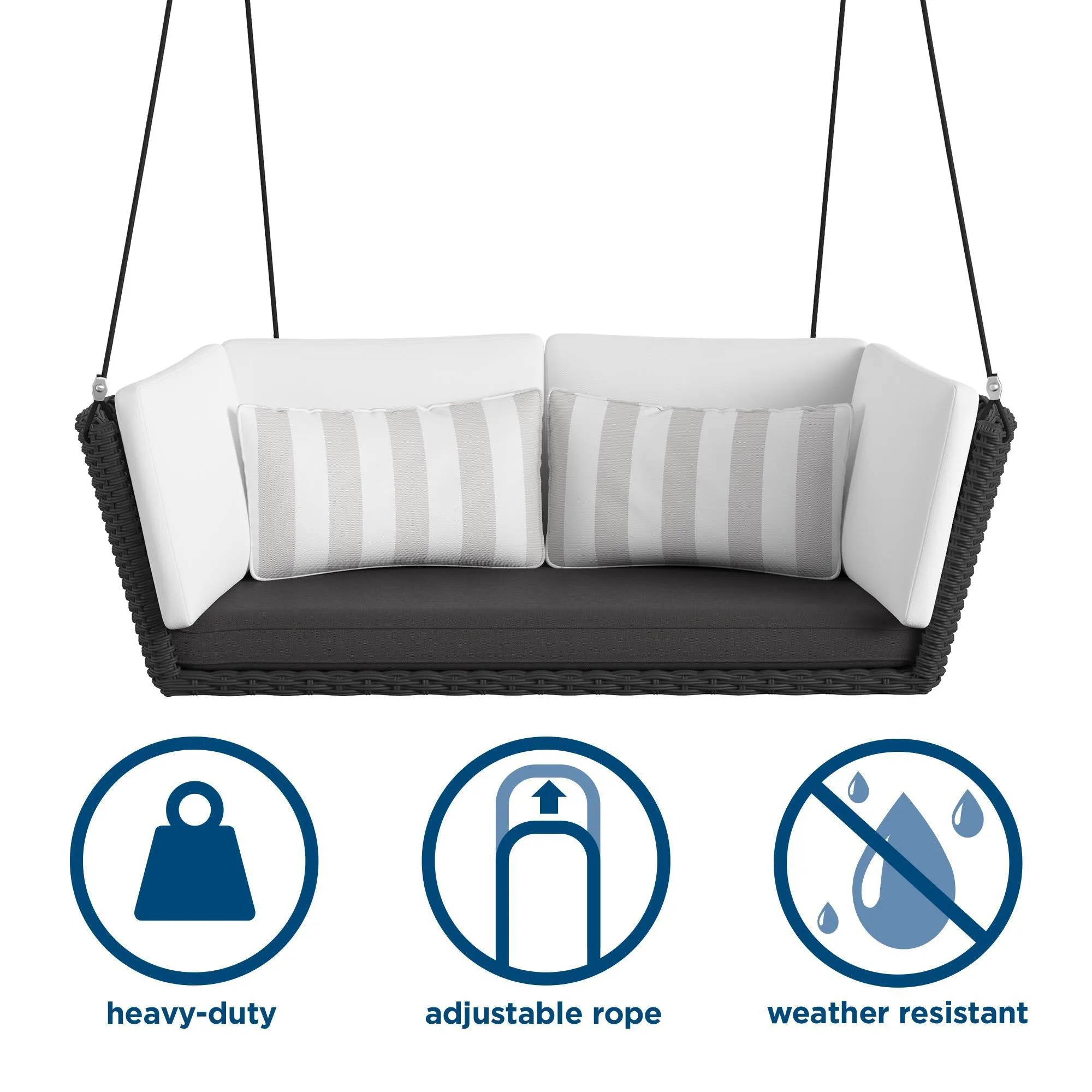 Novogratz Sally Loveseat Swing