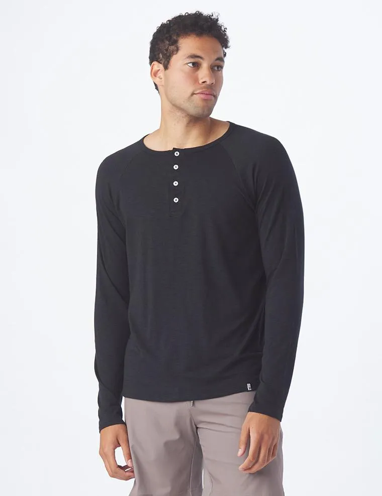 Relax Henley: Black