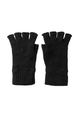 Ribbed Cashmere Fingerless Gloves