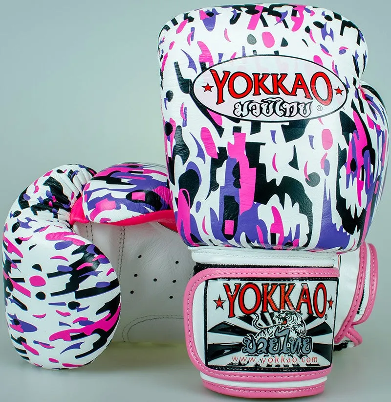 YOKKAO APACHE PINK BOXING GLOVES