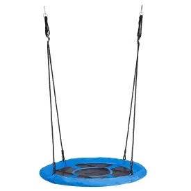 ZENY™  40'' Saucer Swing Web Swing Round Tree Swing for Kids Swing with Carabiners